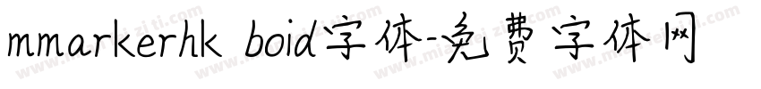 mmarkerhk boid字体字体转换